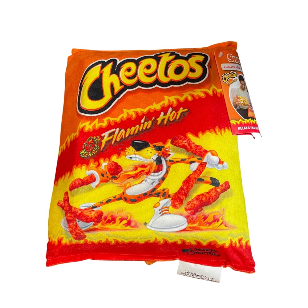 Snuggie Cheetos Flamin Hot 2-in-1 Pillow and Snack Tray Chester Cheetah SNA54004